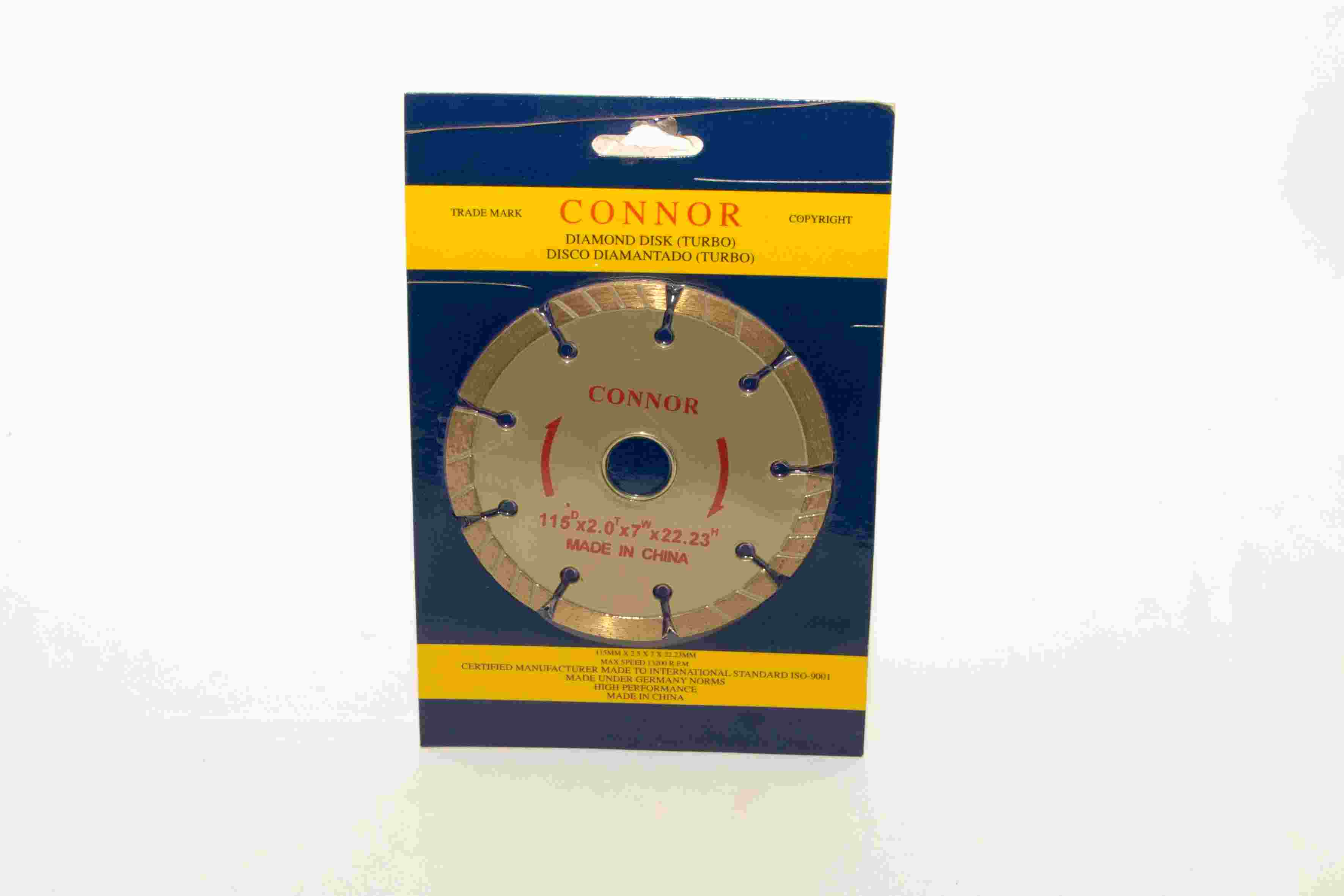 DISCO DIAMANTADO 115 MM. "CONNOR" 