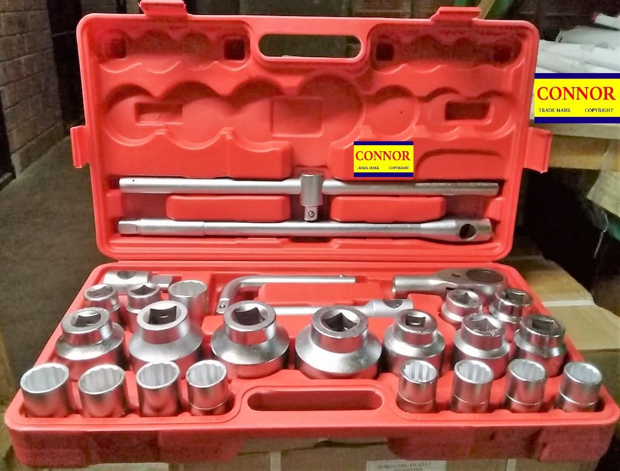TUBOS X 26 PZAS. ENCASTRE 3/4" 21- 65 MM. CAJA PÃSTICA "CONNOR"