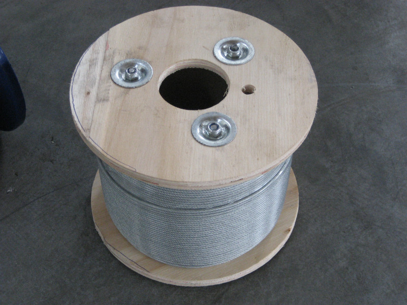 CABLE DE ACERO GALVANIZADO NÃCLEO DE FIBRA TEXTIL "CONNOR"