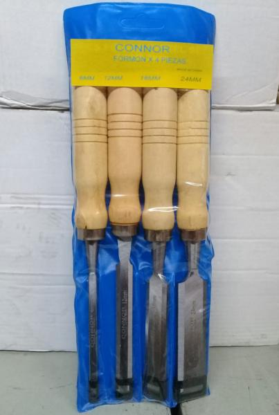 FORMÃN X 4 PIEZAS: 6, 10, 20 y 24 MM "CONNOR"