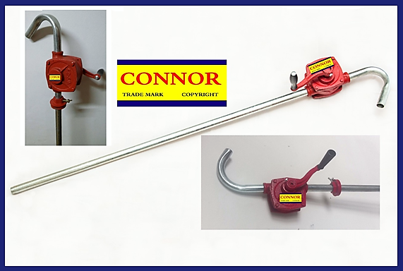 BOMBA TRASVASADORA DE LÃQUIDOS "CONNOR", CAÃO GALVANIZADO DE 25 mm DIAM. PESO: 4.5 KG 